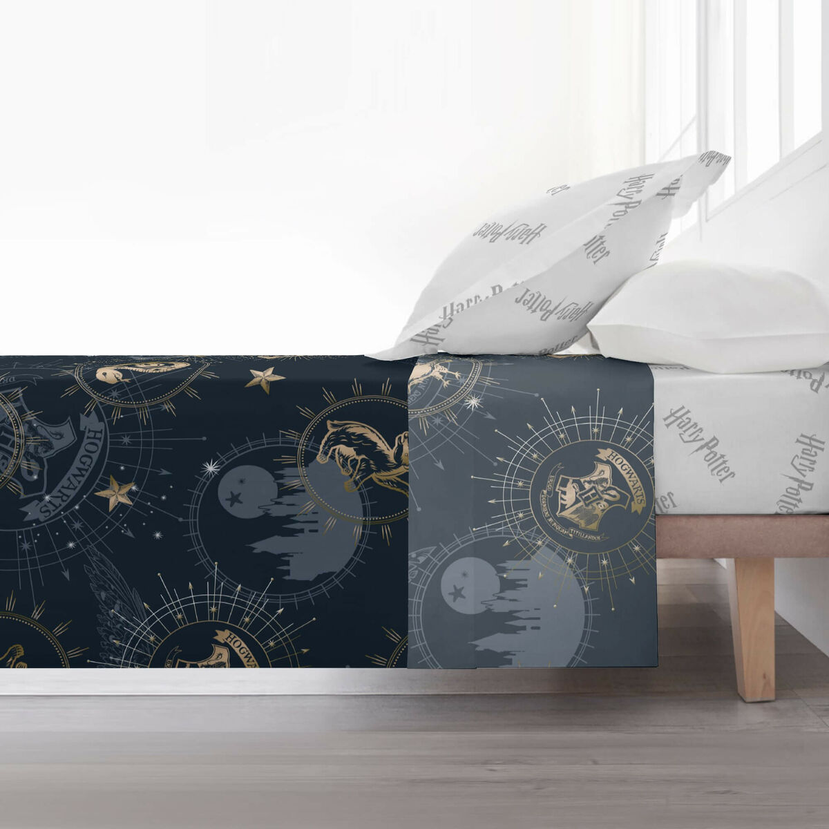Set posteljine Harry Potter Gold Pisana